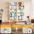 thumbnail image 6 of Homeiju 5-Tier Wall Mounted  Metal Bookshelf, 5-Tier Ladder Shelf Suitable for Books, Toys, Magazines, Documents, Albums, White, 6 of 8