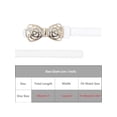 thumbnail image 5 of INSPIRE CHIC Women's Belts Sweet Bows Metal Buckle for Sweater Dresses Thin Slim Fit Decoration Belts 105x1.4cm/41.3x0.6" White, 5 of 6