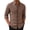 Coffee khaki stripes, variant on Mens Striped Collared Button-Down Dress Shirts Long Sleeve Casual Business Office Shirt Tops