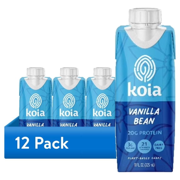 Koia Vanilla Bean Protein Nutrition Shake, 11oz Ready to Drink