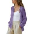 thumbnail image 5 of GZWYHT Womens Cotton Linen Shirts，Workout Tops Women's Summer tops Cotton Linen Sun Shirt Uv Protection Shirts For Women Hiking Shirts Retro Vacation Style Purple S, 5 of 9