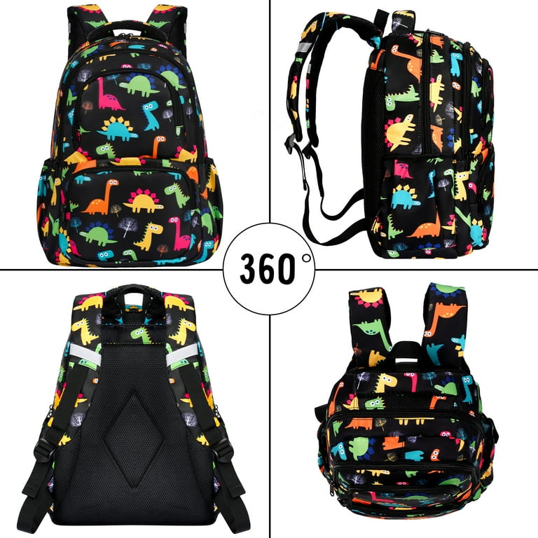 Stylish Waterproof Printed Girls Backpack with 3pcs Lunch Bag, Pencil Case  for Middle School Teens, Lightweight Black Bookbag - AliExpress