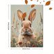 thumbnail image 3 of Qisvanset Framed Canvas Wall Art, 12x16 Inch Sage Green Bunny Watercolor Nursery Wall Print, 3 of 5