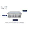 thumbnail image 2 of HAUSLANE INR200SS42 42 inch Stainless Convertible Under Cabinet Range Hood Insert, 2 of 4