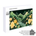 thumbnail image 4 of Jigsaw Puzzles - Night - Time Mountain Scene with A River And Large Yellow Flowers1000 PCS，Challenging Puzzle Perfect for Game Nights, 4 of 5