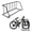 Black, variant on Heavy Duty Single-Sided Floor Bike Rack – Freestanding 12-Bike Storage Stand, 147" Grid Design Organizer for Garage, Indoor Storage, Events, Commercial Two-wheeler Parking, Grey 12-car single-sided