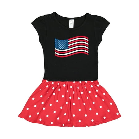 

Inktastic Grunge American Flag Gift Toddler Girl Dress