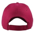 thumbnail image 4 of Gelante Adult Plain Baseball Hat Cap Adjustable Back Strap 12 Pack-Burgundy, 4 of 5