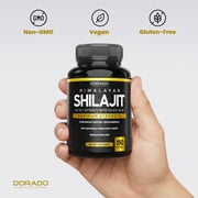 Premium Shilajit Pure Himalayan Capsules for Men 1000mg Per Serving (150 Capsules) - Third Party Tested, Non-GMO & Vegan Safe