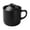 Black, variant on Rice Cooking Mug, Ceramic Microwave Cooker with Lid and Handle, 1 Cup Size for Rice Porridge and Soup, Space Saving Tableware for Home Kitchens, Dorms, and Offices