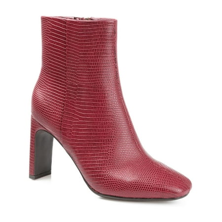 

Journee Collection Womens Sarla Embossed Slip On Ankle Boots
