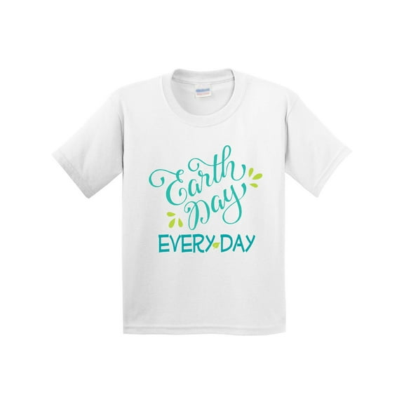 Inktastic Earth Day Every Day Conservation Environment Youth T-Shirt