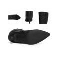 thumbnail image 2 of BLISSFUL STEP Women's Boots Pointed Toe Glitter Stiletto Heel Knee High Boots  Black 9, 2 of 6