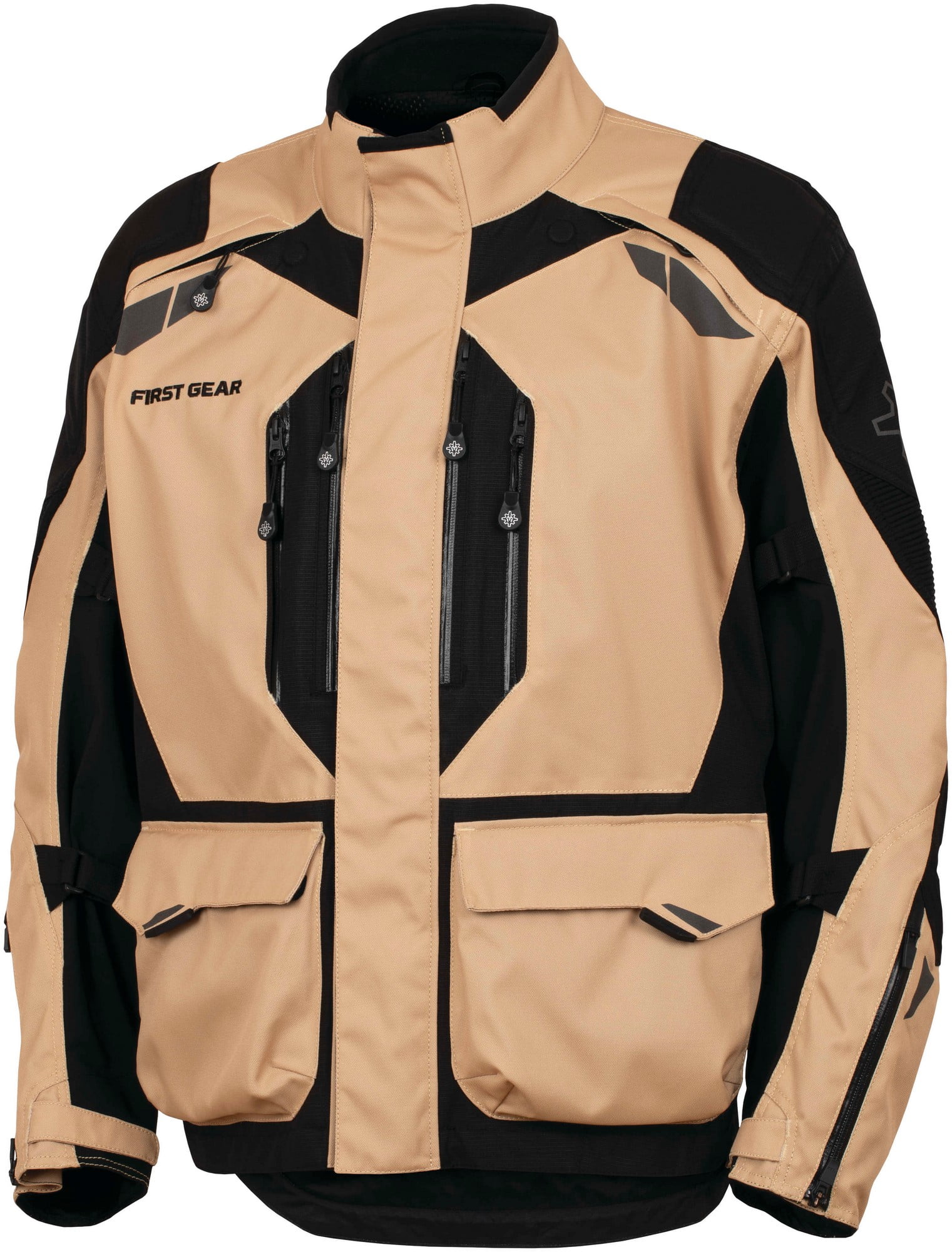 FirstGear Kathmandu 2.0 Mens Motorcycle Jacket Sand/Black XL Tall