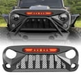 thumbnail image 1 of AMERICAN MODIFIED Grille Gladiateur avec Lumières Rouges pour Jeep Wrangler JK 07-18, 1 of 7