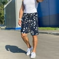 thumbnail image 6 of Sikiie Cherry Blossoms on Navy Background Mens Pajama Shorts, Lightweight Lounge Pant with Pockets Soft Sleep Pj Shorts for MenMedium, 6 of 6