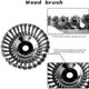 thumbnail image 3 of Cabezal de cepillo para desbrozadora, cepillo para desmalezar, 8 pulgadas, 200 × 25,4 mm, cabezal de cepillo para desbrozadora universal con accesorios, cepillo para desbrozadora, cepillo, 3 of 5