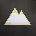 thumbnail image 2 of OUNONA Golden Wooden Frame Hanging Mirror with Acrylic Material for Reflection Easily Removable without, 2 of 8