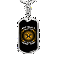 thumbnail image 5 of Your To God Stainless Steel or 18k Gold Premium Swivel Dog Tag Keychain, 5 of 10
