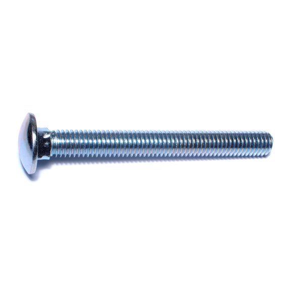 7/16"-14 x 4" Zinc Plated Grade 2 / A307 Steel Coarse Thread Carriage Bolts CBS-595