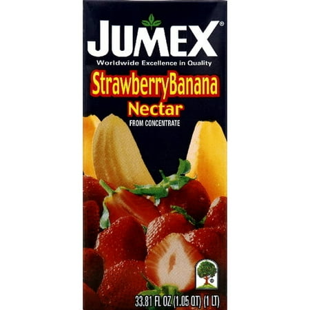 - Jumex Fruit Nectar, Strawberry Banana, 33.8 Fl Oz, 12 Count