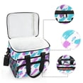 thumbnail image 6 of FORMRS Insulated Cooler Bag 24 Cans Capacity Soft Leakproof Lunch Box with Side Pockets, Purple Drawing, 6 of 7