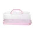 thumbnail image 3 of Caja de pan rectangular para almacenar alimentos, pan, pasteles, panadero rosa, 3 of 6