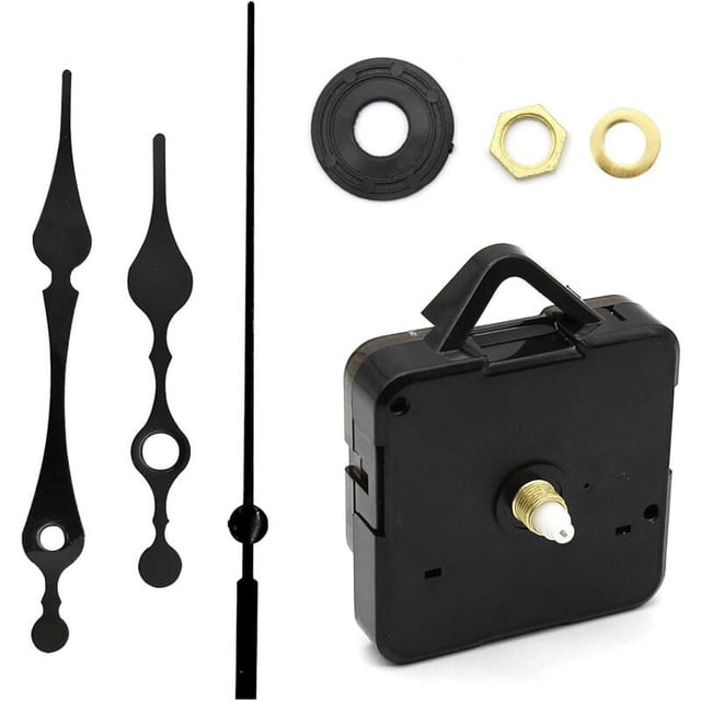 Mecanismo de movimiento de reloj de cuarzo Manecillas de reloj Mecanismo de reloj de pared Manecillas grandes Mecanismo de reloj de pared DIY Reparación de repuestos