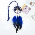 thumbnail image 3 of LAMIRO Dream Catcher Small Handmade Feather Dream Catcher Car Decoration Dream Catcher Dream Catchers for Adults Tree of Life Dreamcatcher for Bedroom Car Home, Blue, 3 of 7