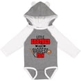thumbnail image 3 of Inktastic Little Brother and Biggest Fan Baseball Glove and Bat Boys Long Sleeve Baby Bodysuit, 3 of 5