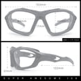 thumbnail image 5 of Choppers Clear - Dark Photochromic Lens Mens Foam Padded Wrap Biker Sunglasses [All Black], 5 of 8