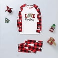 thumbnail image 2 of Penkiiy Pyjamas de Noël Assortis Famille Ensemble Parent-Enfant Chaud Imprimé Vêtements de Maison Pyjamas Deux Pièces Rouge-A Pyjamas de Noël, 2 of 5