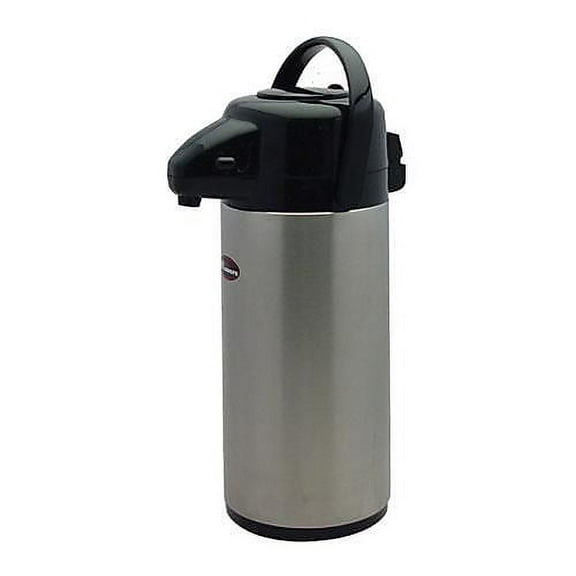 Winco Regular Push Button Stainless Steel Body/Lining Airpot, 2.5 l | 1 Each