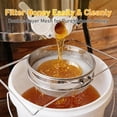 thumbnail image 5 of Double Sieve Honey Strainer, Stainless Steel Honey Strainer Honey Filter Honey Extractor Equipment for 5 Gallon Bucket, Honey Harvesting Tool for Beekeeping, 5 of 6