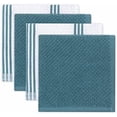 thumbnail image 6 of 9-Piece Kitchen Set – Blue 100% Cotton Terry Dish Towels, Dishcloths, Oven Mitts, and Pot Holders with Non-Slip Silicone, Oeko-Tex Certified, 6 of 7