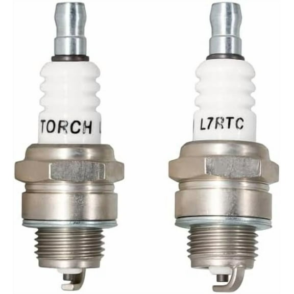 2PK L7RTC Solid Spark Plug, M14*1.25MM, Copper Core, For Motorcycle & Outdoor Power Equipment$$Vehicle Parts & Accessories