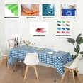 thumbnail image 2 of (6 Pack) Checker Navy Blue Pattern Premium Rectangle Heavy-Duty Plastic Table Covers ( Reusable), 2 of 6