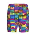 thumbnail image 2 of Lsque Cassette Tapes Mens Sleep Pajama Shorts,Short Pajama Pants, Cotton Ultra-Soft Knit-Small, 2 of 9