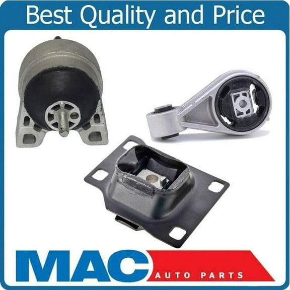 for 00-04 Ford Focus 2.0L SOHC Vin (P) Engine and Transmission Mounts 3pc Kt