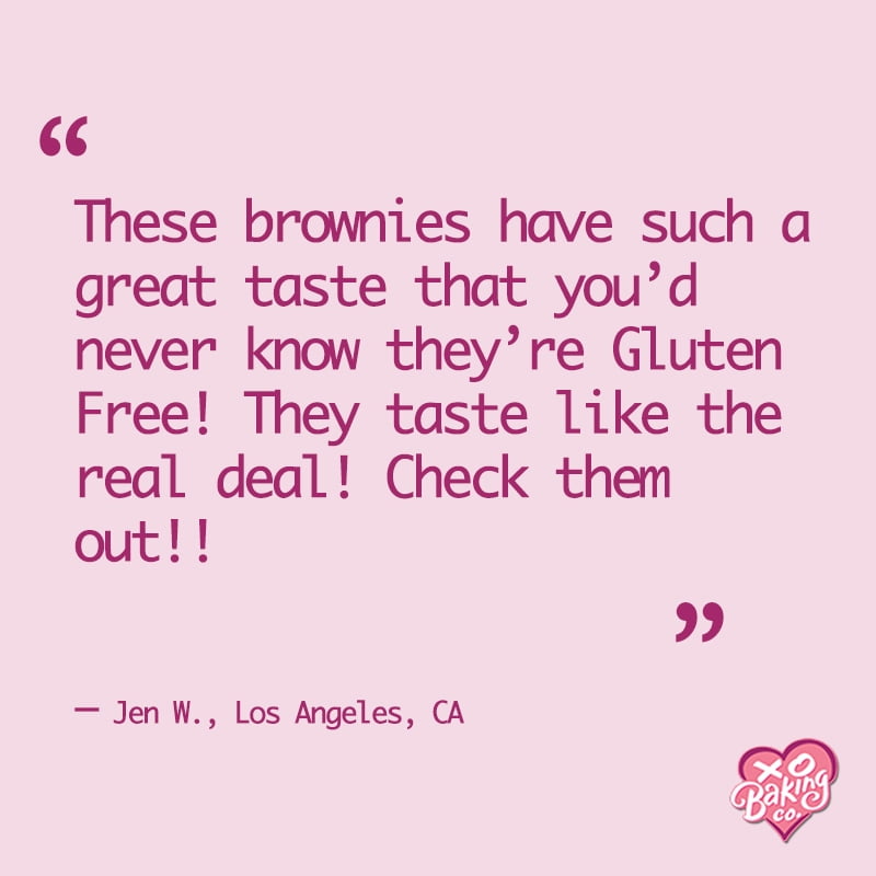 XO Baking Co. Gluten Free Fudge Brownie Mix, Valentine's Day Baking, Non-GMO; Dairy Free, 17 oz Box
