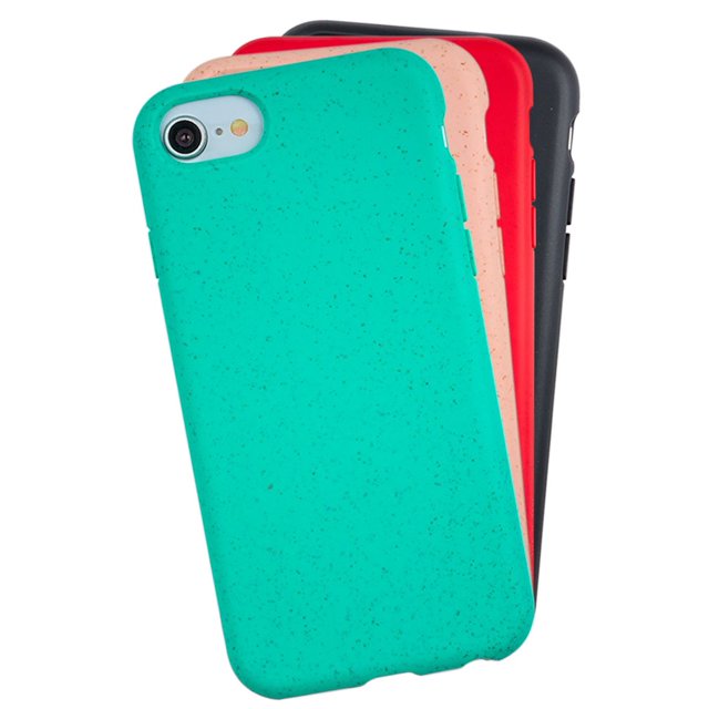 Funda para iPhone SE 2020, Case InstaCase Biodegradable Negro EcoFriendly iPhone SE 2020, Protector para iPhone SE 2020 Biodegradables