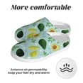 thumbnail image 6 of Zufioo Avocado Flowers And Leaves Print Adult TPR Cotton Slippers,Winter Home Cotton Slippers Suitable for Adults, Men and Women, Indoor and Outdoor-46/47, 6 of 7