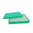 thumbnail image 3 of TheDisplayGuys 25-Pack #65 Cotton Filled Cardboard Paper Jewelry Box Gift Case - Teal Green (6 3/16" x 5 3/16" x 1 1/16"), 3 of 6