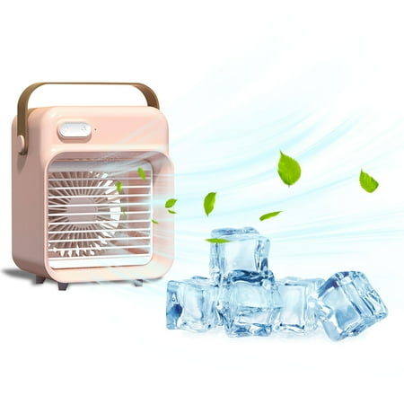 

jsaierl Mini Humidifier Fan USB Spray Type Portable Desktop Air Cooler Home Office