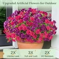 thumbnail image 3 of Waipfaru Artificial Flowers for Outdoors Fake Plants Outside Decoration, 24 Bundles UV Resistant Silk Morning Glory,Realistic Faux Flowers for Planter Porch Patio Yard Decor, 3 of 8