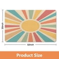 thumbnail image 4 of Cute Farmhouse Bathroom Rug: Vintage Sun Print, Non-Slip, Soft & Small Bath Mat in Vibrant Orange, 4 of 5