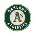 thumbnail image 2 of Team Promark MLB Oakland Athletics Aluminum Color Emblem, 3.25" Diameter, Green, 2 of 3