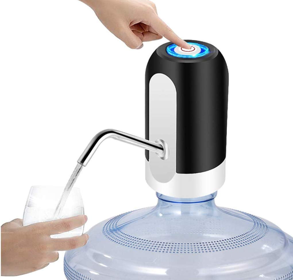 Portable Wireless Electric Water Bottle Pump with USB , Onebutton