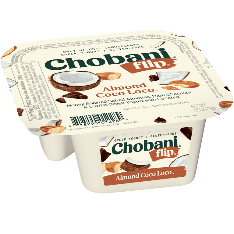 Chobani Flip Low-Fat Greek Yogurt Almond Coco Loco 4.5 oz Cup