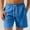 Sky Blue, variant on Gym Shorts Men Qiggri Man Casual Sports Speed-Dry Running Mesh Zipper Pocket Drawstring Shorts